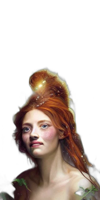 crown, hair, face, jewelry, photorealistic, fantasy art, concept art, oil painting transparent PNG cut-out