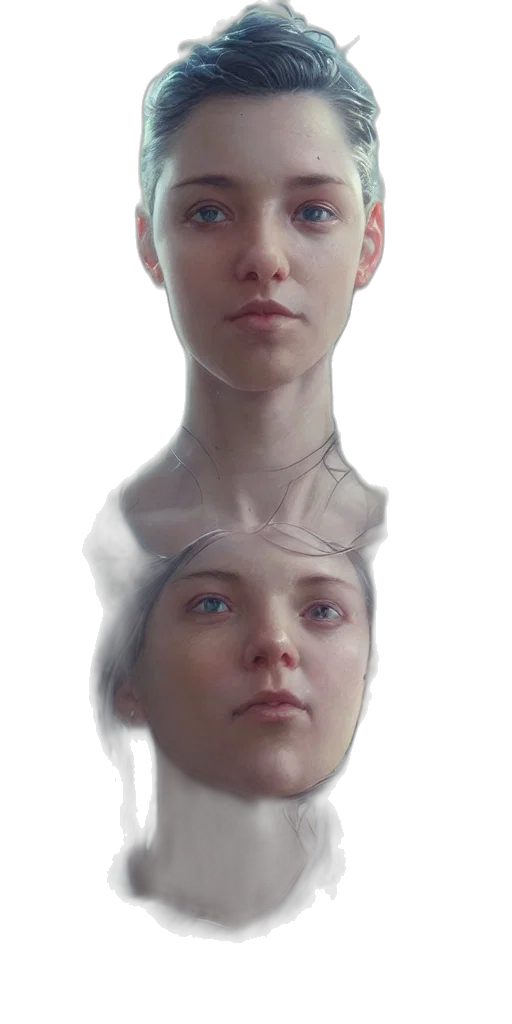 face, mask, crown, creature transparent PNG cut-out