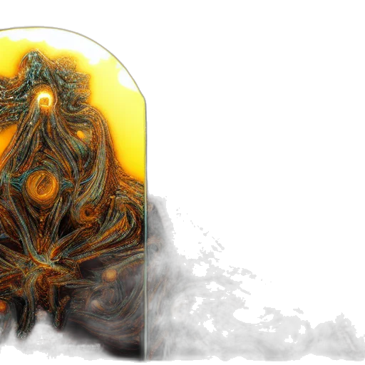 mask, creature, hair, dragon, concept art, fantasy art, 3d render, photorealistic transparent PNG cut-out