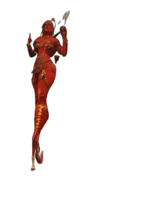 staff, dress, weapon, creature, concept art, 3d render, pixel art, fantasy art transparent PNG cut-out