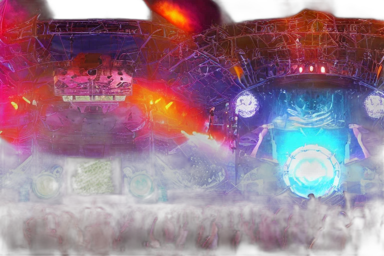 concept art, vaporwave, 3d render, fantasy art transparent PNG cut-out