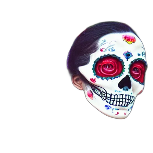 mask, face, jewelry, flower, photorealistic, watercolor, pixel art, 3d render transparent PNG cut-out