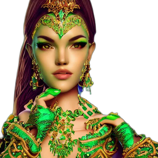 jewelry, mask, crown, face, fantasy art, photorealistic, 3d render, concept art transparent PNG cut-out