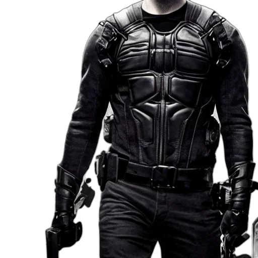 jacket, concept art, comic book art, 3d render transparent PNG cut-out