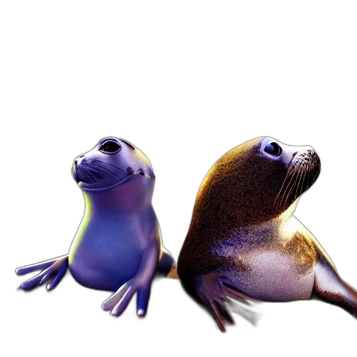 animal, creature, 3d render, concept art transparent PNG cut-out