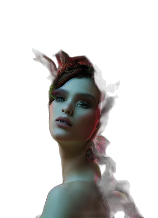 face, hair, mask, crown transparent PNG cut-out