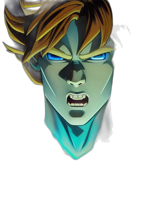mask, face, crown, creature, concept art, 3d render, anime, comic book art transparent PNG cut-out