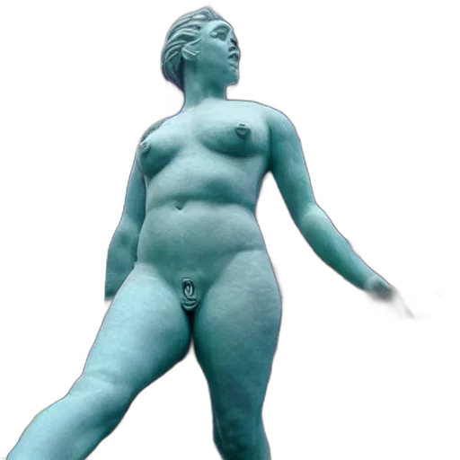 creature, 3d render, vaporwave, concept art transparent PNG cut-out