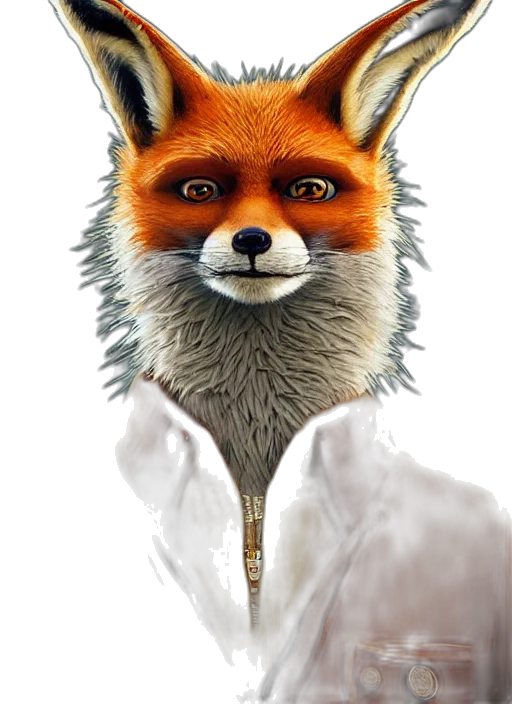 staff, animal, face, jacket transparent PNG cut-out