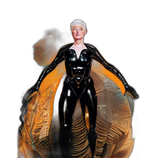 dress, concept art, 3d render, fantasy art, comic book art, outer space, portrait, sci transparent PNG cut-out