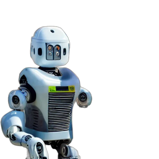 robot, 3d render, concept art, man, dressed, construction, clothes, next transparent PNG cut-out