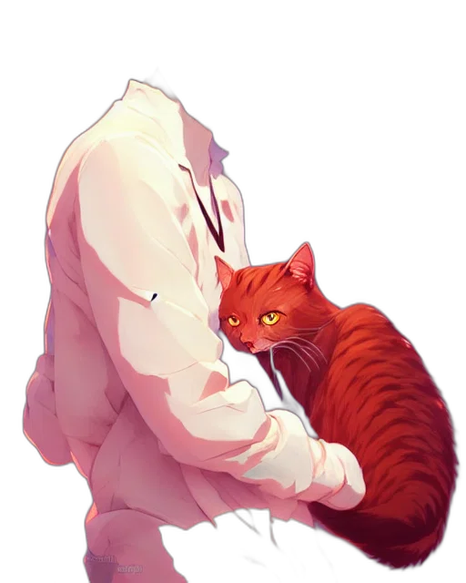 animal, staff, creature, jacket, pixel art, concept art, photorealistic, anime transparent PNG cut-out