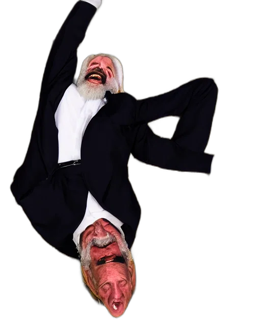creature, mask, shoes, staff transparent PNG cut-out