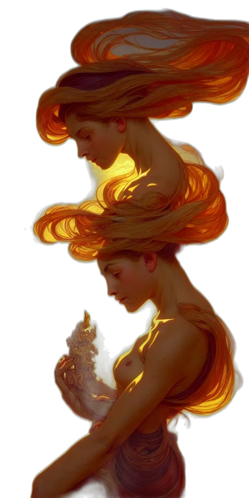 crown, hair, dragon, dress, fantasy art, concept art, oil painting, watercolor transparent PNG cut-out