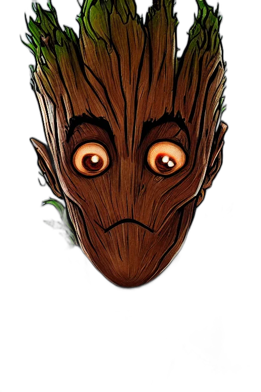 tree, face, mask, creature transparent PNG cut-out