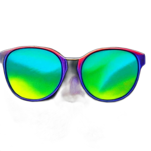 3d render, vaporwave, photorealistic, cyberpunk transparent PNG cut-out