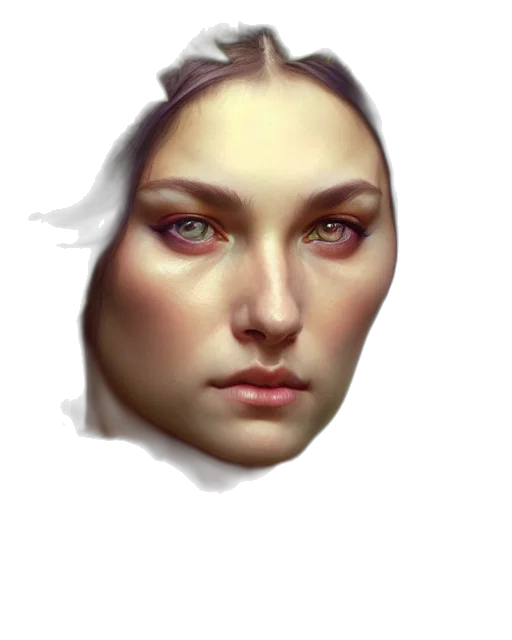 face, crown, mask, robot, photorealistic, concept art, fantasy art, 3d render transparent PNG cut-out