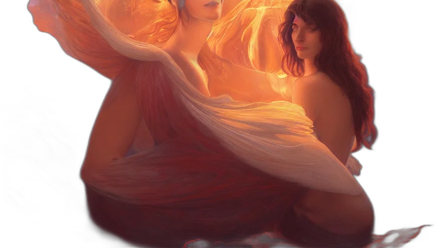 fantasy art, oil painting, concept art, photorealistic transparent PNG cut-out