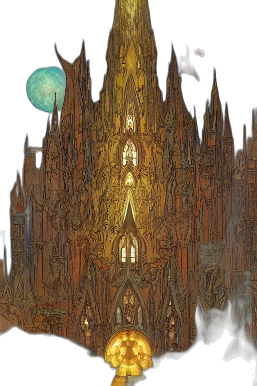 building, concept art, fantasy art, pixel art transparent PNG cut-out
