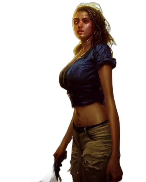 staff, dress, weapon, face transparent PNG cut-out