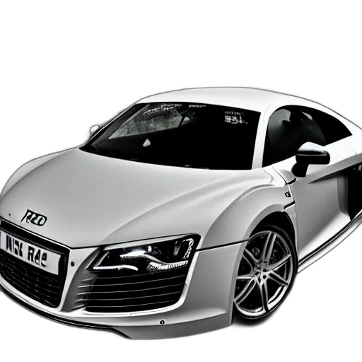 car, weapon, 3d render, photorealistic transparent PNG cut-out