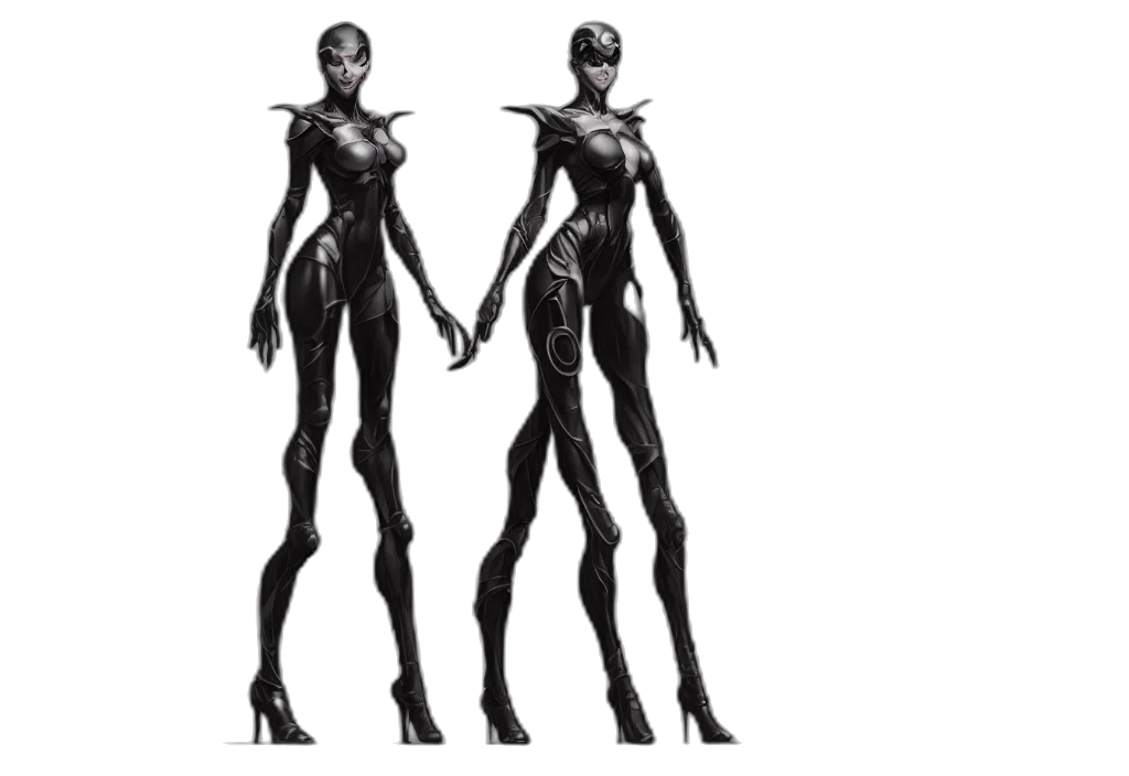 robot, creature, dress, concept art transparent PNG cut-out