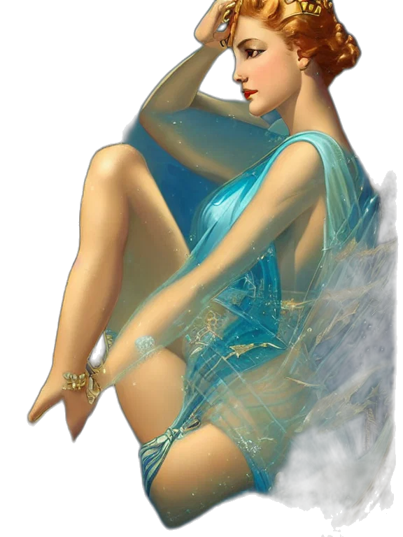 dress, jewelry, fantasy art, concept art transparent PNG cut-out