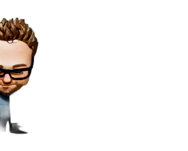 hair, cartoon, pixel art, concept art, 3d render, seth, rogen, figurine transparent PNG cut-out