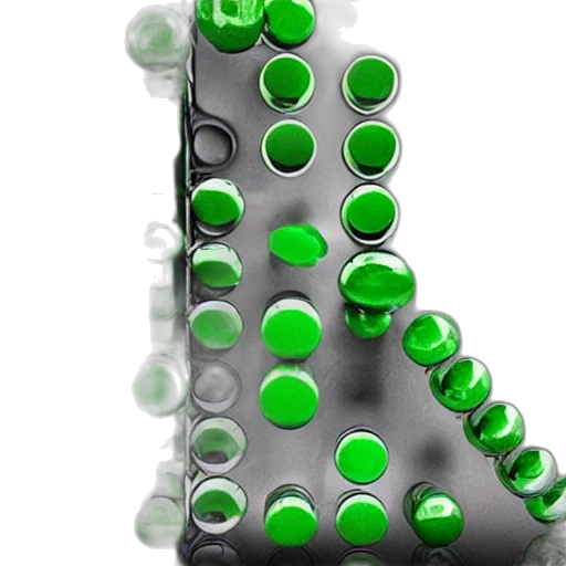 bottle, weapon, robot, crown, 3d render, concept art, photorealistic, green transparent PNG cut-out