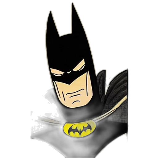 mask, comic book art, cartoon, concept art, 3d render, ukiyo, style, batman transparent PNG cut-out
