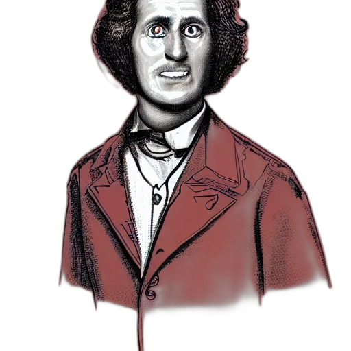 face, jacket, staff, photorealistic, cartoon, concept art, comic book art, portrait transparent PNG cut-out