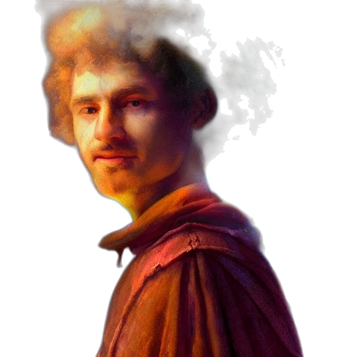 face, staff, crown, jacket transparent PNG cut-out