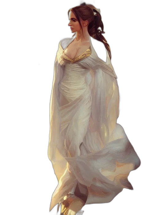 dress, crown, jewelry, concept art transparent PNG cut-out