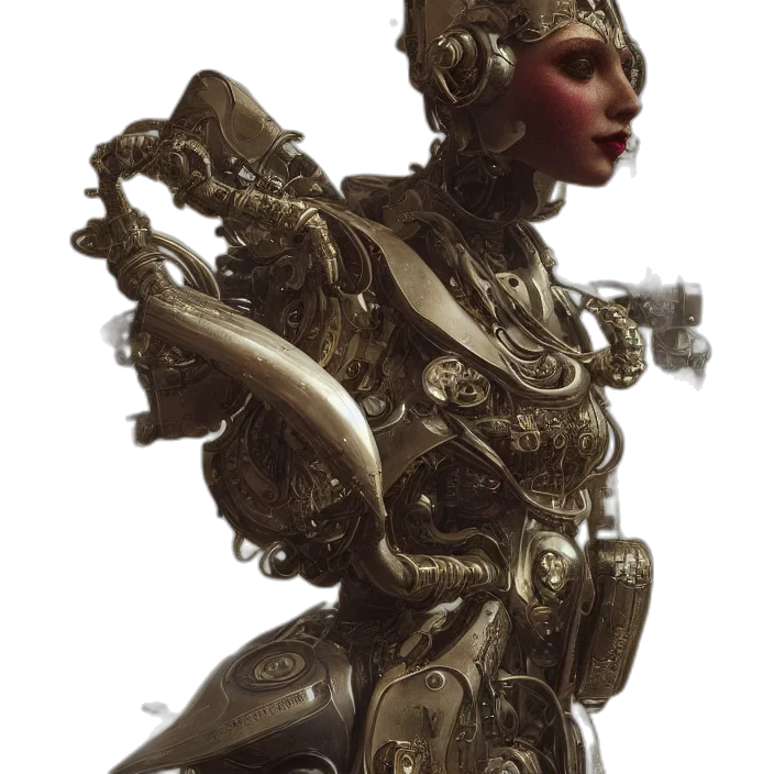 robot, weapon, staff, sword transparent PNG cut-out