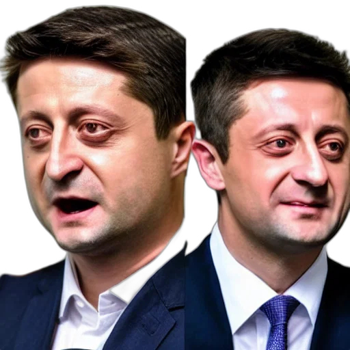 face, photorealistic, cartoon, zelensky, hero transparent PNG cut-out