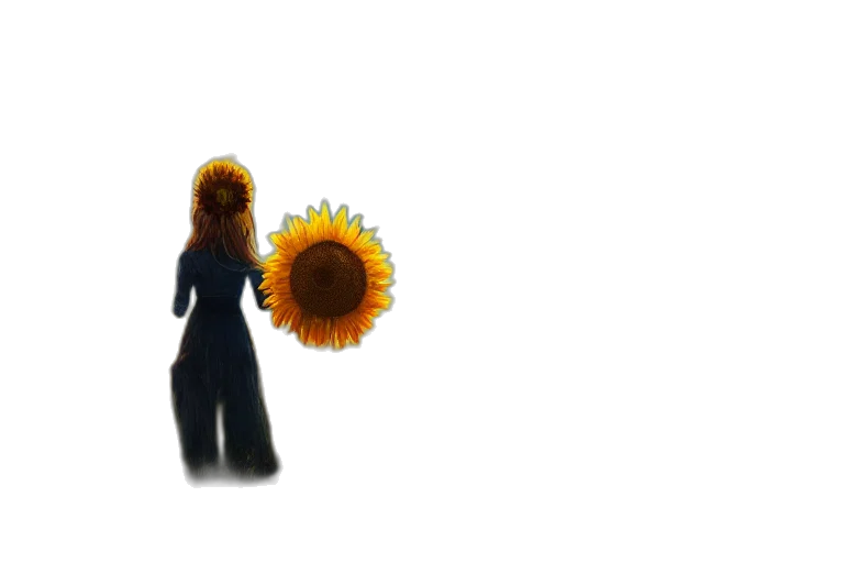 flower, dress, crown, staff, 3d render, concept art, pixel art, photorealistic transparent PNG cut-out