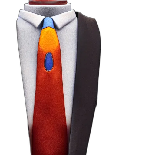 staff, robot, jacket, dress, concept art, 3d render, cartoon, pixel art transparent PNG cut-out