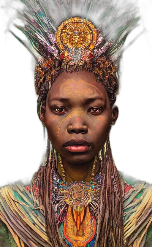 crown, face, jewelry, mask, photorealistic, fantasy art, concept art, 3d render transparent PNG cut-out