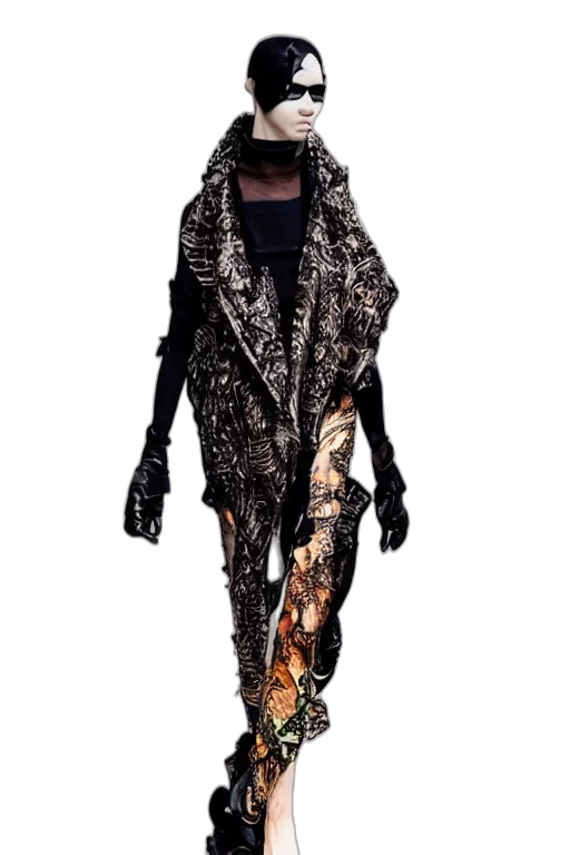 jacket, dress, concept art, cyberpunk transparent PNG cut-out