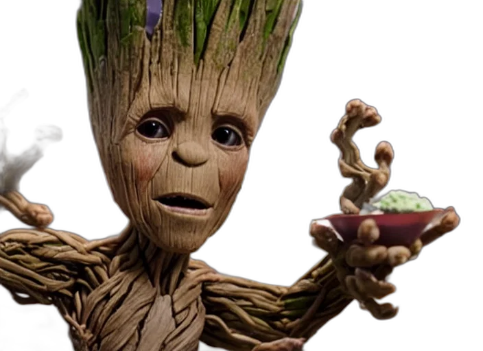 creature, hair, tree, 3d render transparent PNG cut-out