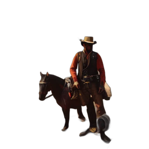 hat, staff, animal, jacket, concept art, 3d render, pixel art, photorealistic transparent PNG cut-out