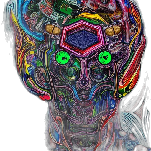 mask, robot, face, crown transparent PNG cut-out
