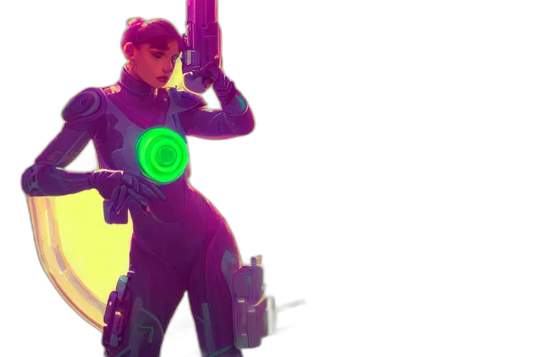 weapon, robot, concept art, cyberpunk transparent PNG cut-out