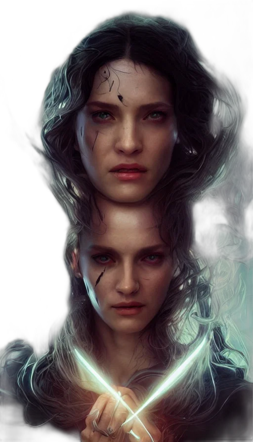 face, fantasy art, photorealistic, concept art transparent PNG cut-out