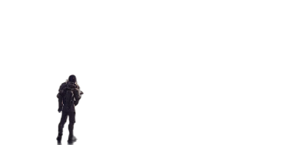 staff, weapon, robot, jacket, pixel art, concept art, 3d render, comic book art transparent PNG cut-out