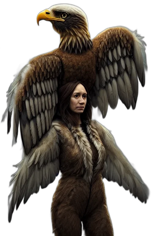 staff, creature, animal, fantasy art, concept art, photorealistic, comic book art, earth tones transparent PNG cut-out