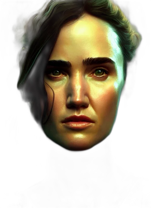 face, mask, hair, robot transparent PNG cut-out