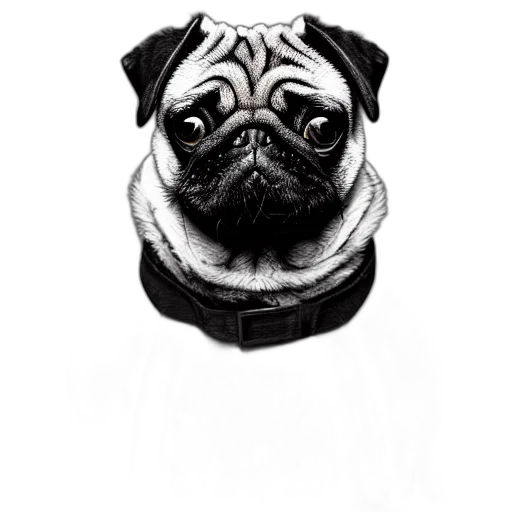 animal, face, creature, mask, photorealistic, pencil sketch, concept art, cartoon transparent PNG cut-out