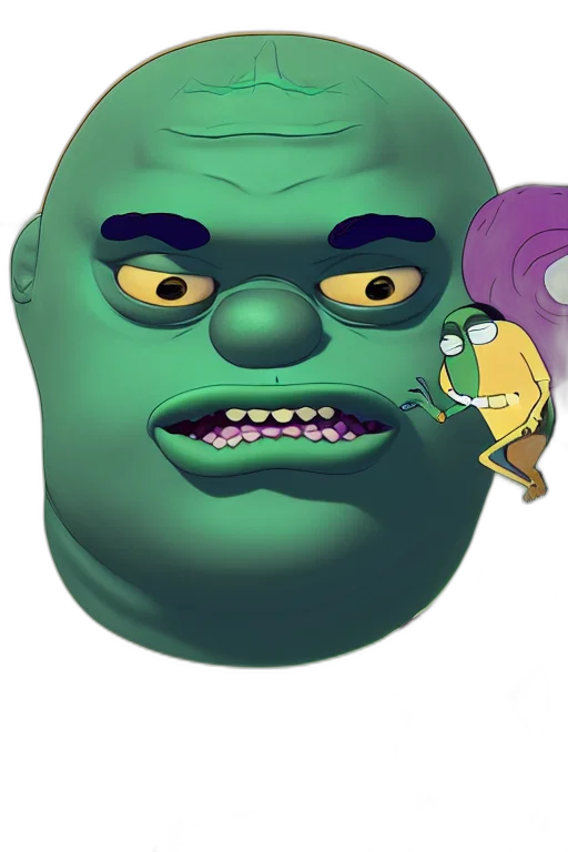 mask, face, creature, staff transparent PNG cut-out