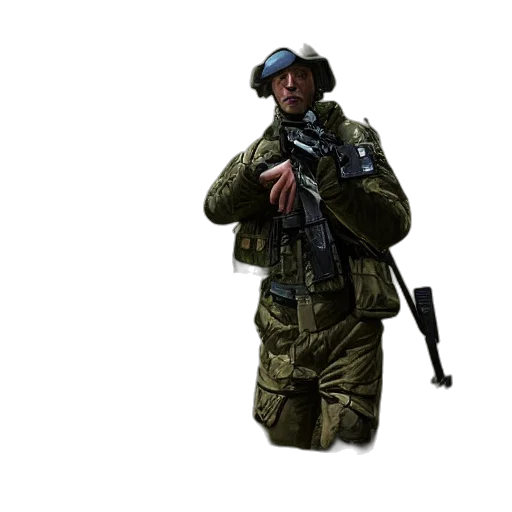 jacket, weapon, staff, hat, concept art, 3d render, photorealistic, pixel art transparent PNG cut-out